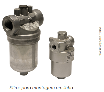 Novos modelos de filtros de retorno em linha ou tanque para proteger os sistemas  